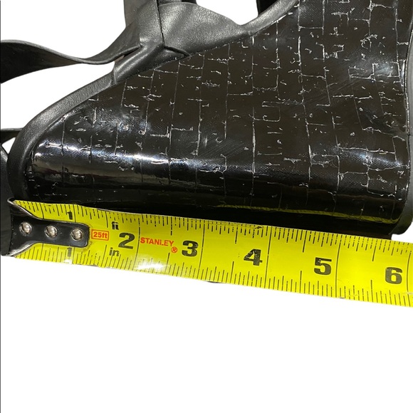 Aldo Black Leather Platform Sandals - Picture 8 of 8